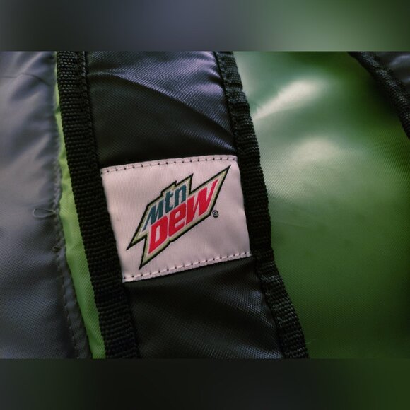 Mountain Dew Rolltop Cooler Backpack (Gray/Green) - NWOT - Picture 5 of 6